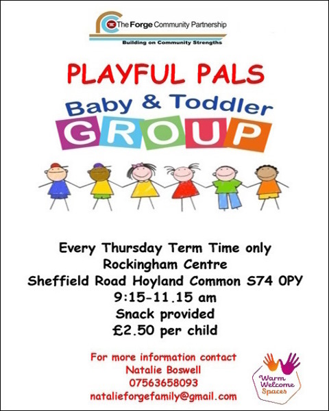 Playful Pals at The Rockingham Centre every Thursday 9:15am-11:15am