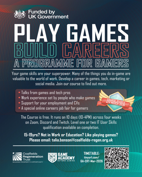 Coalfields Game Academy Poster